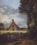 John Constable A cottage in a cornfield oil painting on canvas